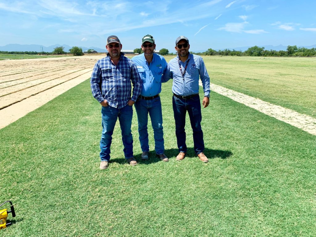 Celebration field at Pasto Santa Cruz, located north of Monterrey, Mexico. Pictured are Celso (left) and Marcelo (middle).