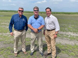 Richard, Tobey and Justin at the original CitraZoy® field at Star's farm in Martin County in May 2021.