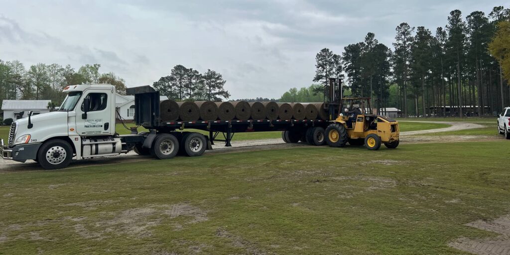 Sod on truck