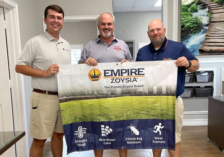 2021 EMPIRE Authorized Distributor BLITZ. Pictured (from left) are Addison King, Bobby Doolittle and Mark Kann.